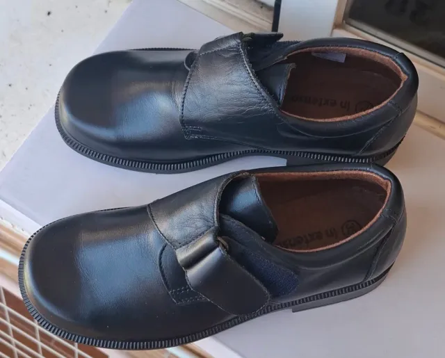 Zapatos escolares niño N.35, de piel,sin usar