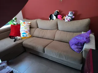 Sofá modular beige,negociable