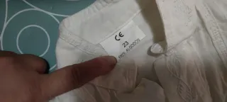 Camisa fallera blanca talla niño 5/6 años aprox