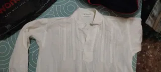 Camisa fallera blanca talla niño 5/6 años aprox