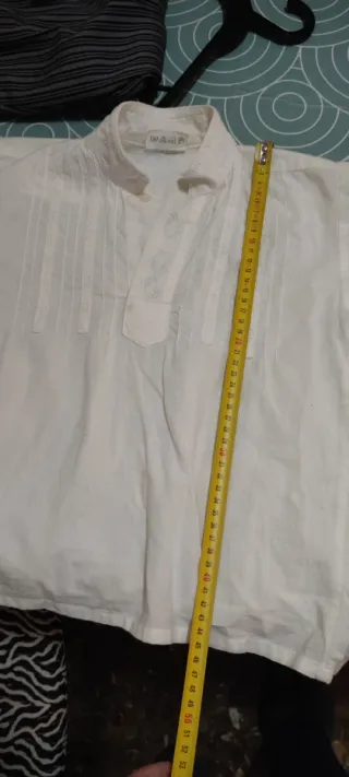 Camisa fallera blanca talla niño 5/6 años aprox