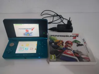 Nintendo 3DS Azul + Mario Kart 7