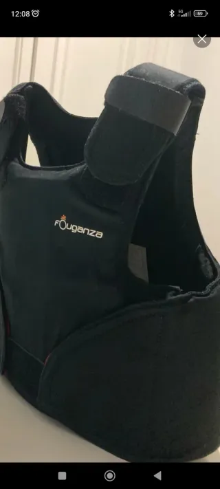 Chaleco Equitación Fouganza Negro Talla S