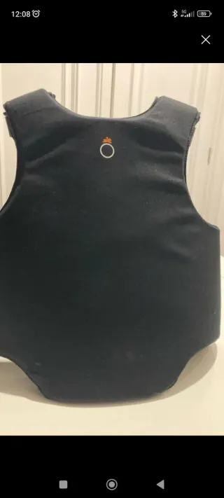 Chaleco Equitación Fouganza Negro Talla S