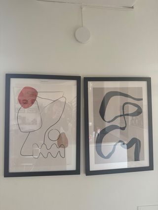 Set 3 Quadri 55x76cm Cornice Nera