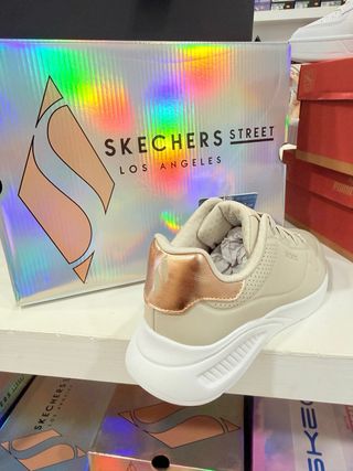 Skechers donna beige/oro