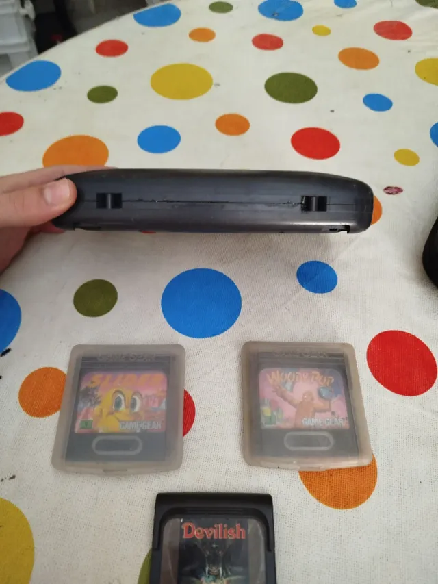 Sega Game Gear Negra + 3 Juegos