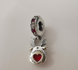 Charm Pandora Reno Colgante Navidad