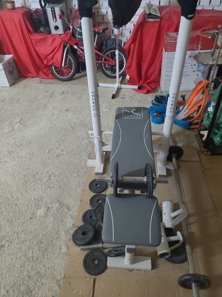 Banco para musculation y pesas.