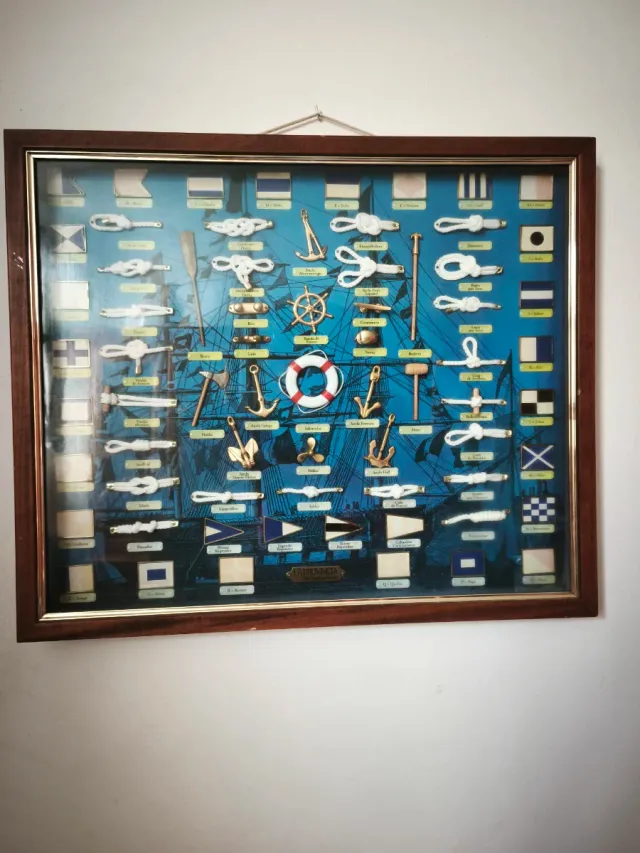 Cuadro Nudos Marineros y Banderas