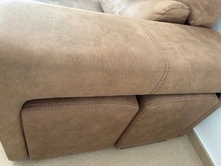 Sofá Chaise Longue Marrón Chocolate