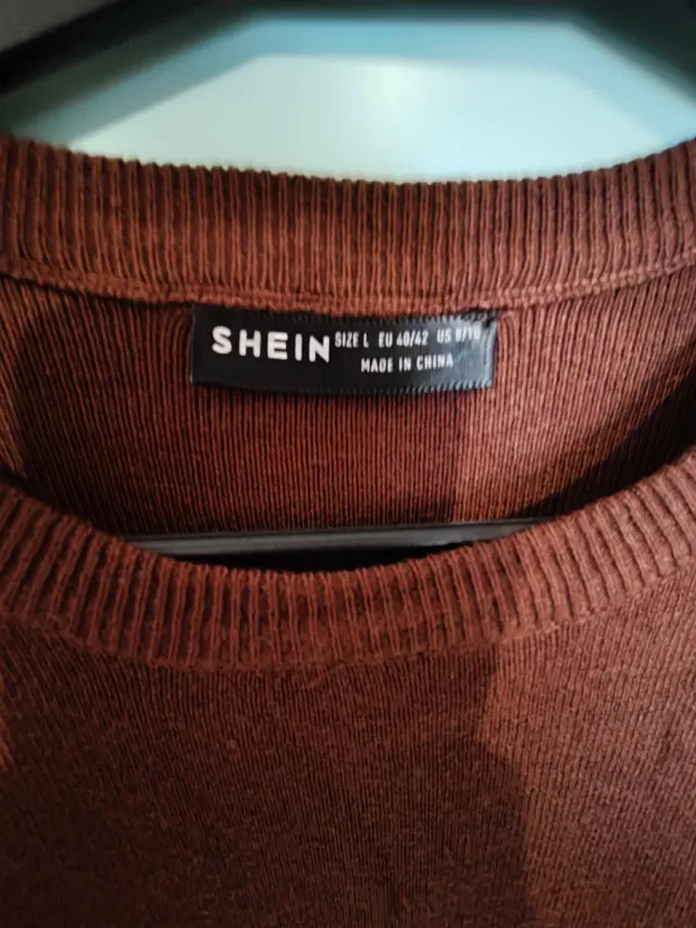 Vestido de punto marrón T.L