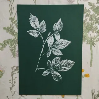 Estampación botánica artesanal regalo perfecto