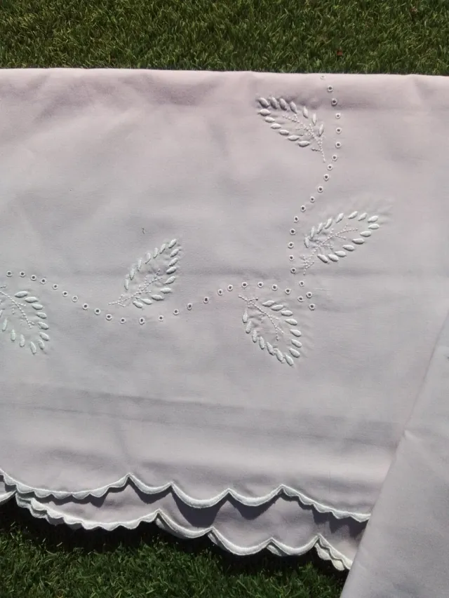 Juego de cama antiguo algodón