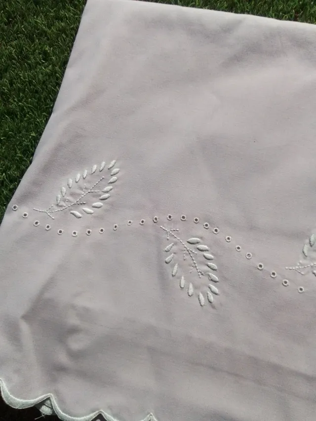 Juego de cama antiguo algodón