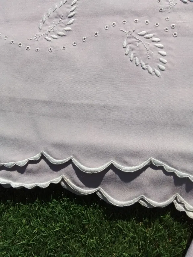 Juego de cama antiguo algodón