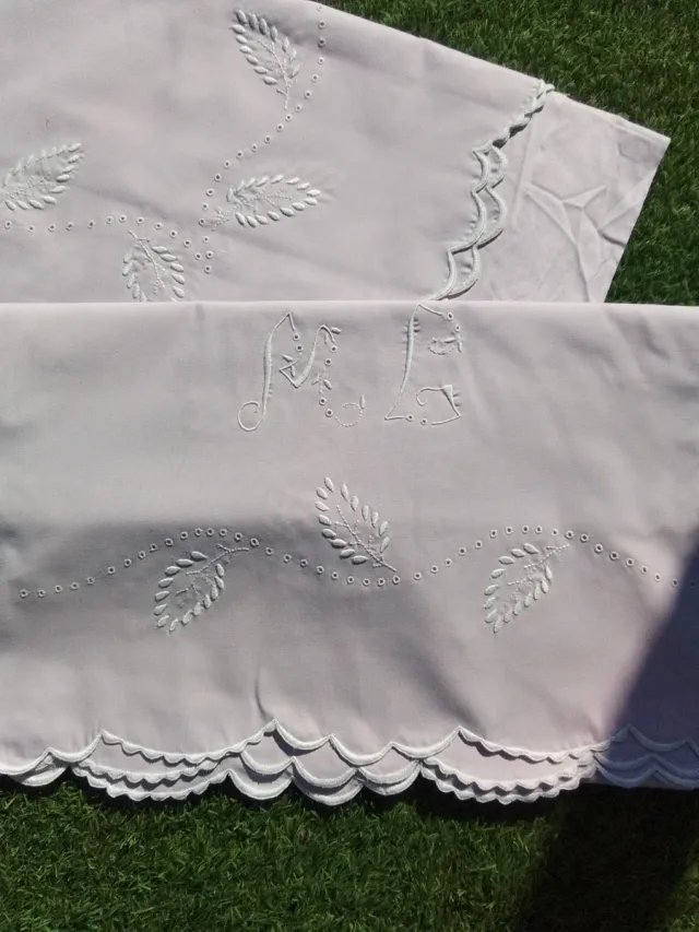 Juego de cama antiguo algodón