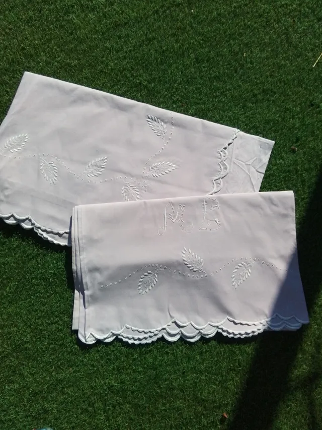 Juego de cama antiguo algodón