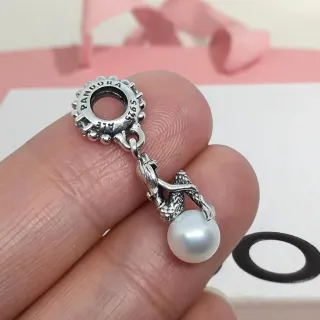 Charm Pandora Sirena Perla Plata