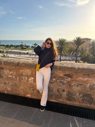 Bolso para móvil handmade de punto