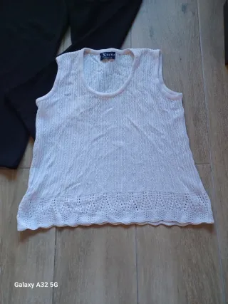 Conjunto Pantalón Negro y Top Blanco