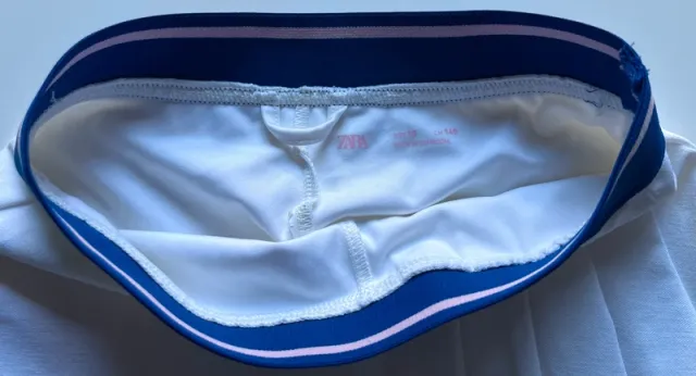 Falda Zara Niña T10 Tenis/Pádel Blanca