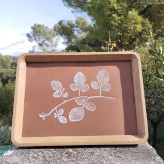 Estampación botánica artesanal regalo perfecto