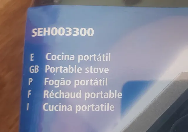 Cocina Portátil Super Ego SEH003300 + 4 cartuchos.