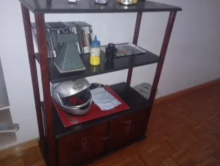 Estantería madera y metal