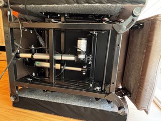 sillón butaca reclinable con motor color gris