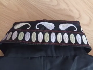 Gabardina corta negra Talla M