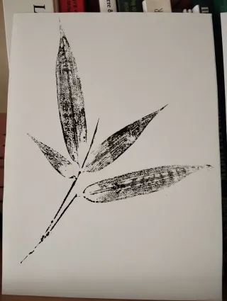 Estampación botánica artesanal regalo peefecto