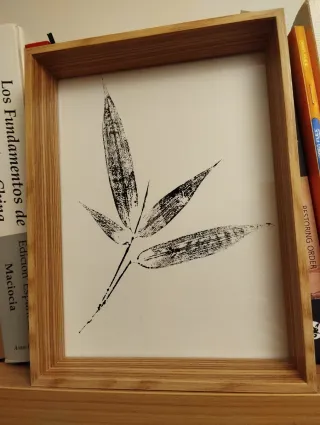 Estampación botánica artesanal regalo peefecto