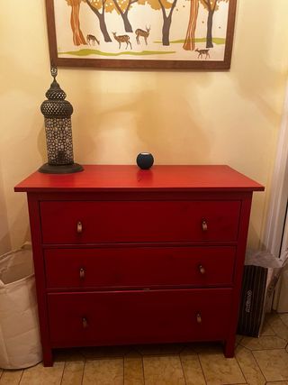 Cajonera Roja Ikea