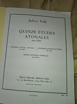 QUINZE ETUDES ATOLES POUR FLUTE