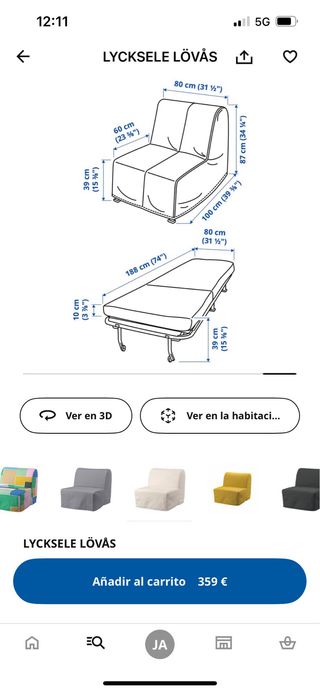 Sillón Lycksele Ikea Beige