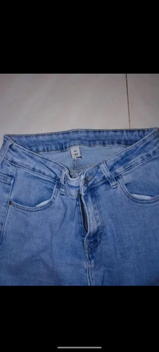 Jeans cargo donna blu