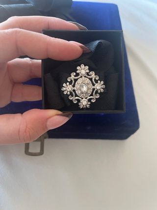 Pulsera Fallera Plata y Negro