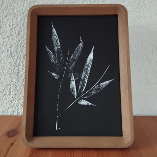 Estampación botánica artesanal regalo perfecto