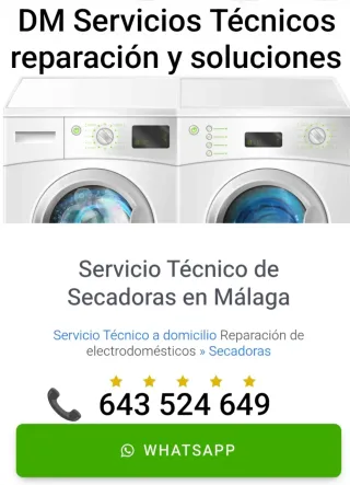 Reparación de Secadoras  en Málaga