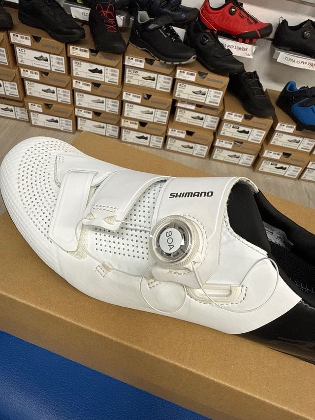 Zapatillas Ciclismo SHIMANO RC502 Carretera Blanca