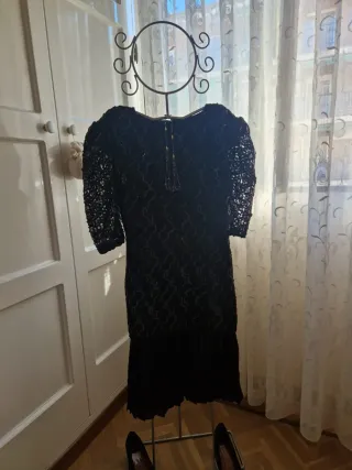 Vestido de fiesta negro  de lentejuelas