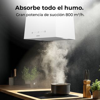 Campana Extractora Bolero Flux CCT 448000 White A+