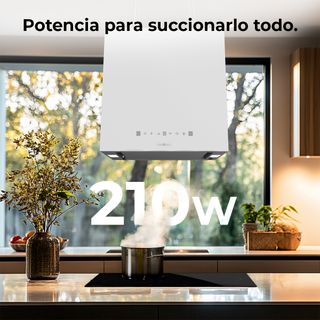 Campana Extractora Bolero Flux CCT 448000 White A+