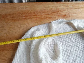Poncho Vintage Blanco