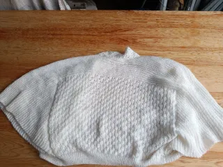 Poncho Vintage Blanco