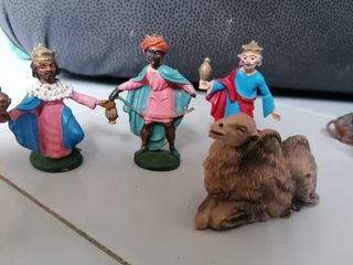 Capanna presepe con luci