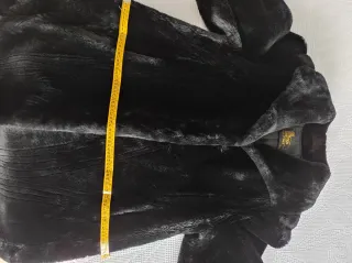 Abrigo 3/4 piel Moutón Talla 46 Negro