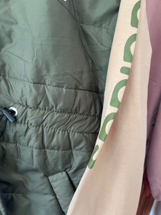 Chandal con chaleco Adidas verde oliva invierno