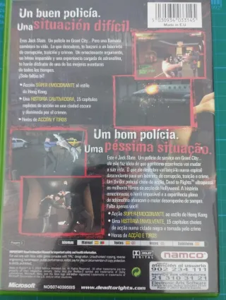 Videojuego Dead to Rights Xbox Clásica